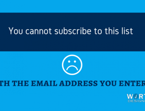 You cannot subscribe to this list with the email address you entered